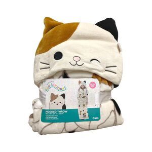 Squishmallow - Franco Kids Licensed Plush Hooded Throw with Faux Fur Lining, 40"